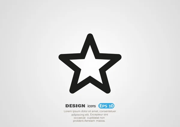 Star web icon — Stock Vector