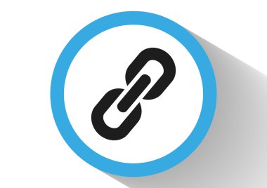 Zincir işareti iletişim web simgesi