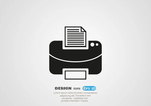 Fax, icône web . — Image vectorielle