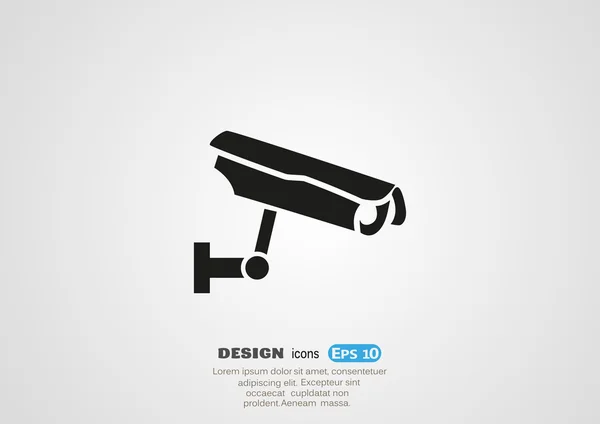 Sign CCTV, web icon. — Stock Vector