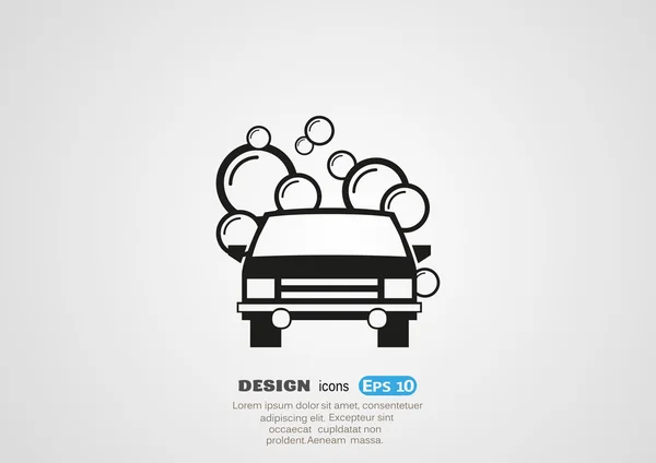 Icono web de lavado de coches — Vector de stock