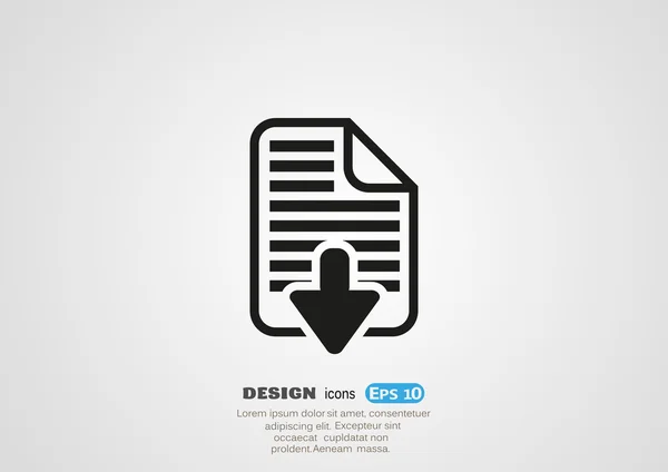 File, web icon — Stock Vector