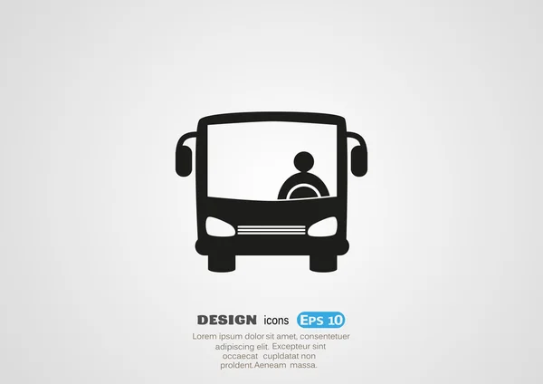 Icône web bus — Image vectorielle