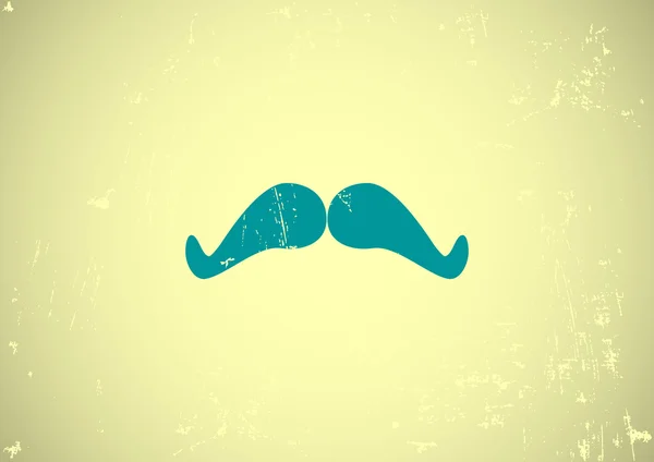 Retro mustață web icon — Vector de stoc