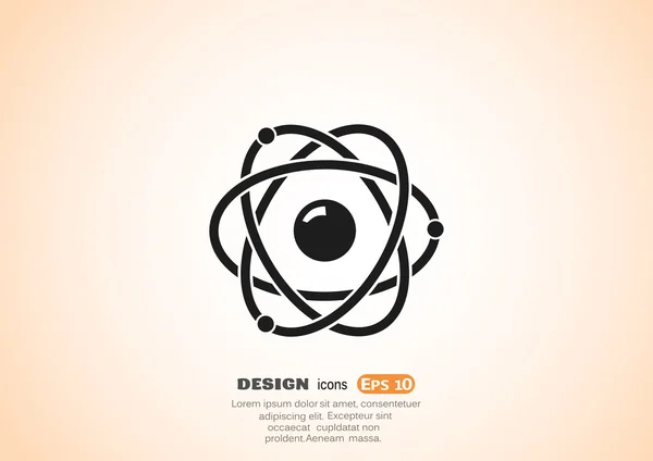 Atom web simgesi. — Stok Vektör