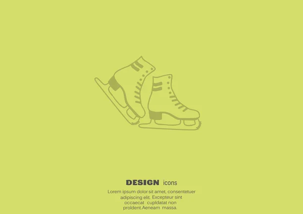 Patines icono web — Archivo Imágenes Vectoriales