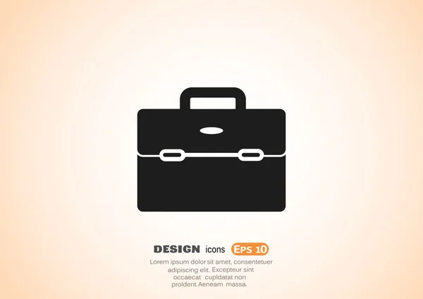 Business bag for documents web icon — Stock Vector