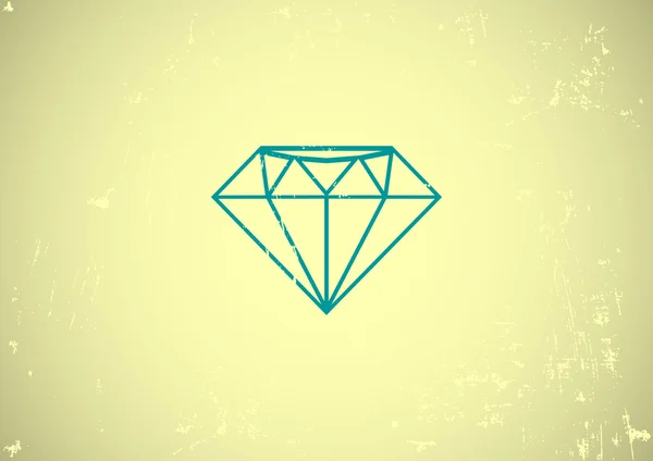 Icona web diamante — Vettoriale Stock