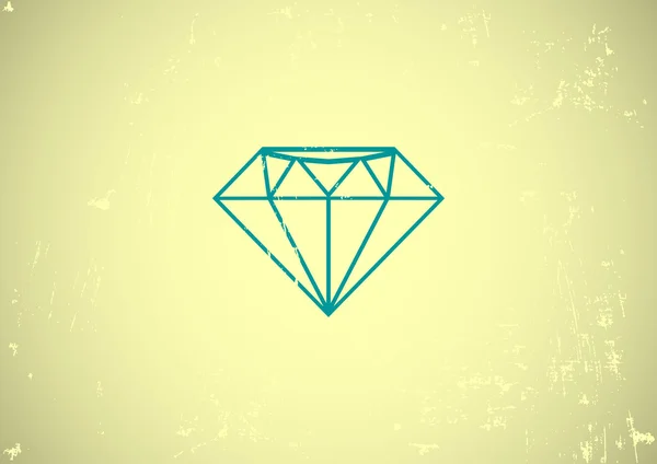 Diamond web icon — Stock Vector