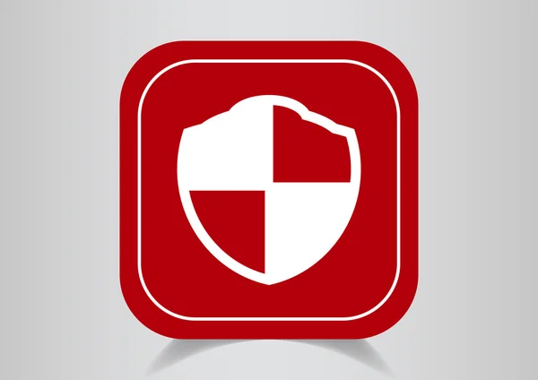 Escudo signo de protección icono web — Archivo Imágenes Vectoriales
