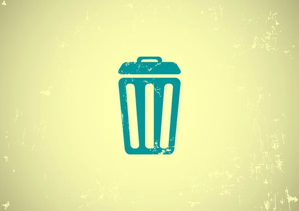 Trash can web icon. — Stock Vector