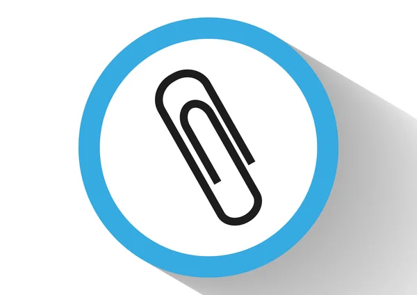 Pictogram van een paperclip web — Stockvector