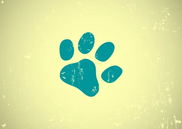 Paw web icon — Stock Vector