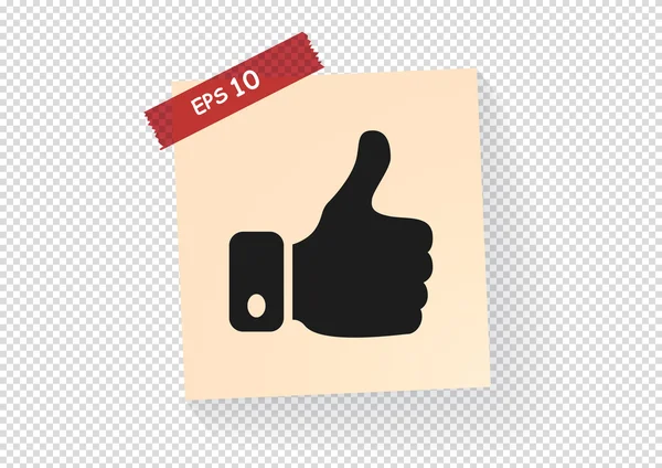 Thumb up web icon — Stock Vector