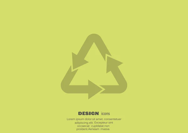 Icône de traitement des déchets — Image vectorielle