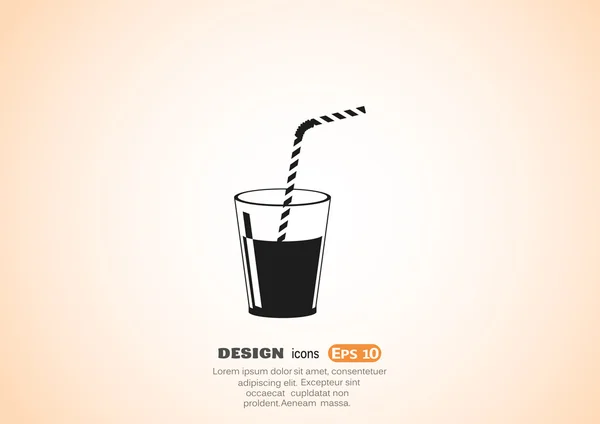 Soft drink icon — Stock Vector