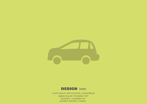 Icono web del coche — Vector de stock