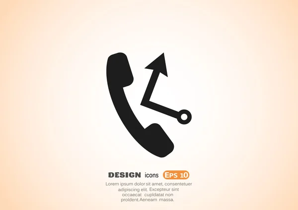 Missed Call icon — Stock Vector