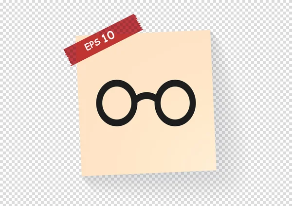 Brillen web pictogram — Stockvector