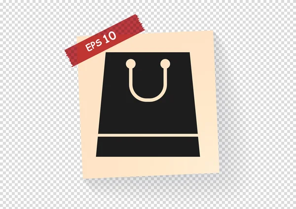 Einkaufstüten-Symbol — Stockvektor