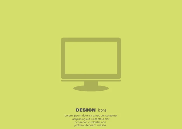 Monitor icono web — Vector de stock