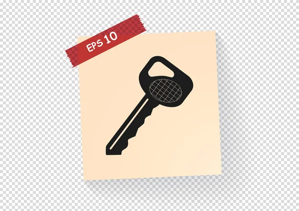 Key web icon — Stock Vector