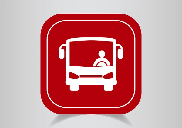 Bus web pictogram — Stockvector