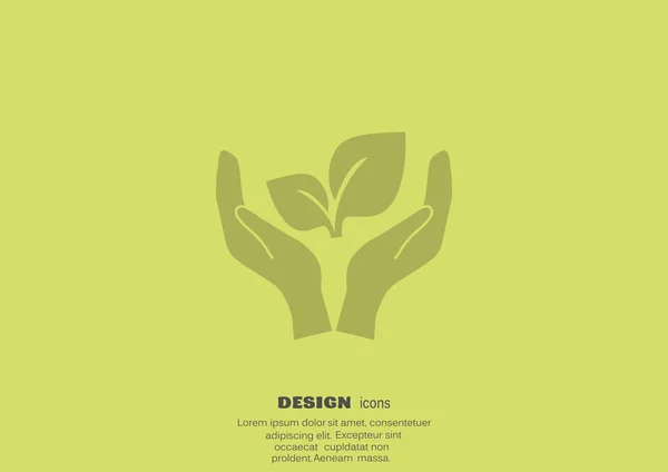 Sprout signe icône web — Image vectorielle