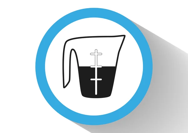 Reeasuring cup icon — стоковый вектор