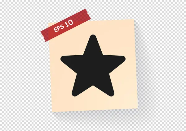 Estrella icono web — Vector de stock