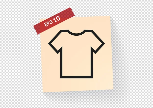 Simple T-shirt icon — Stock Vector