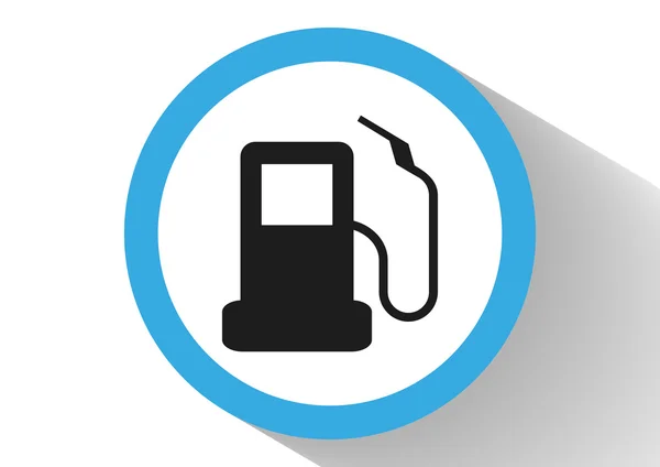 Icono web de gas — Vector de stock