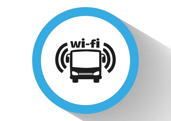 Bus wi-fi icon — Stock Vector