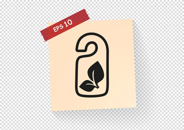 Ecologically pure product web icon — Stock Vector