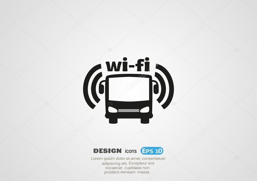 Bus wi-fi icon