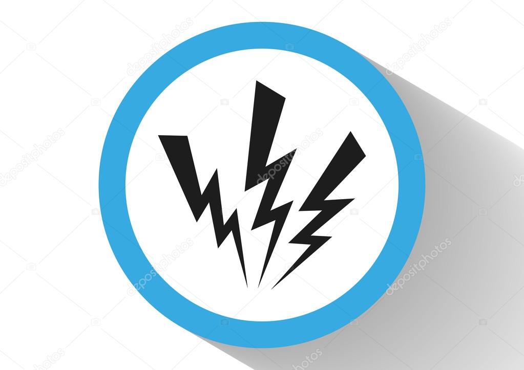 High voltage web icon