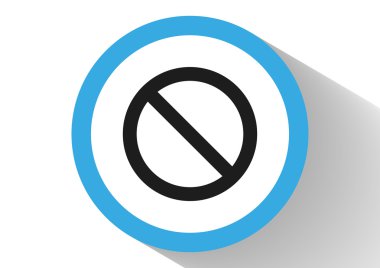yasak işareti web simgesi