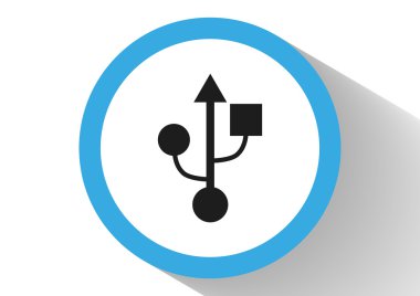 Bağlantı noktası usb, web simgesi.