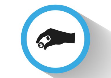 Elinde para web simgesi.