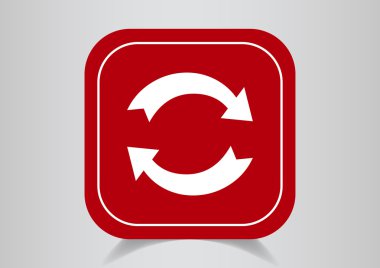 döndürme oklarını bir daire web simgesi
