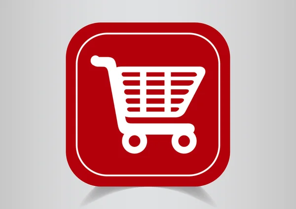 Shopping cart web icon — Stock Vector