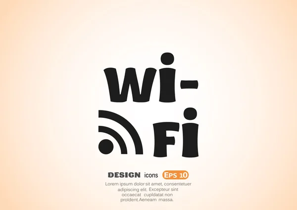 Web ikonen wi-fi — Stock vektor