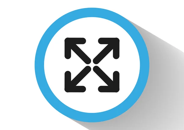Pijlen web pictogram — Stockvector