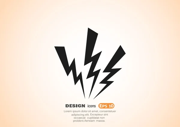 High voltage web icon — Stock Vector