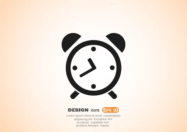 Reloj icono web . — Vector de stock