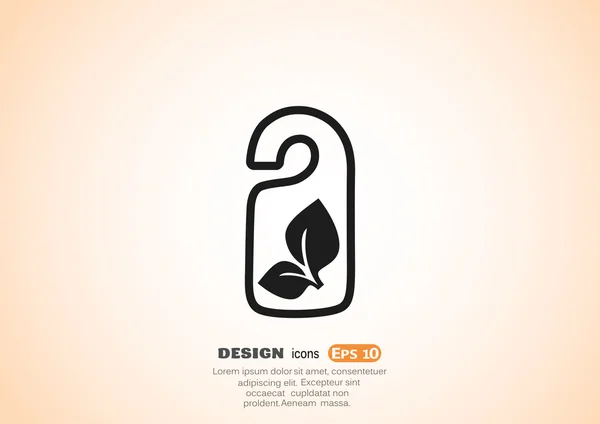 Ecológicamente puro icono web del producto — Vector de stock