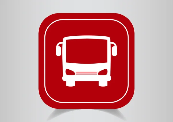 Bus web pictogram — Stockvector