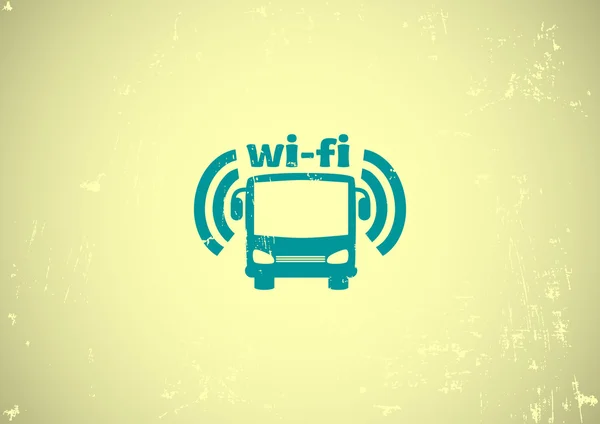 Bus-WLAN-Ikone — Stockvektor