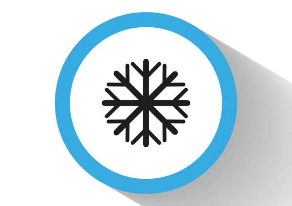 Snöflinga spindelväv ikonen — Stock vektor