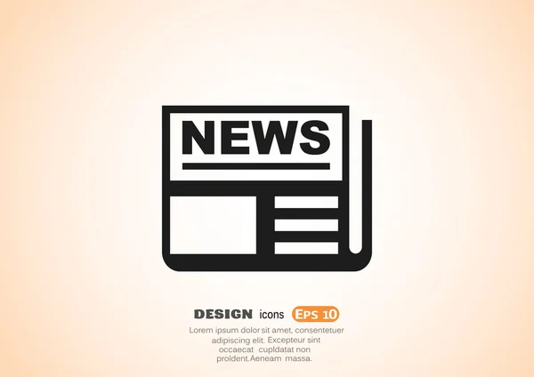 News web icon — Stock Vector